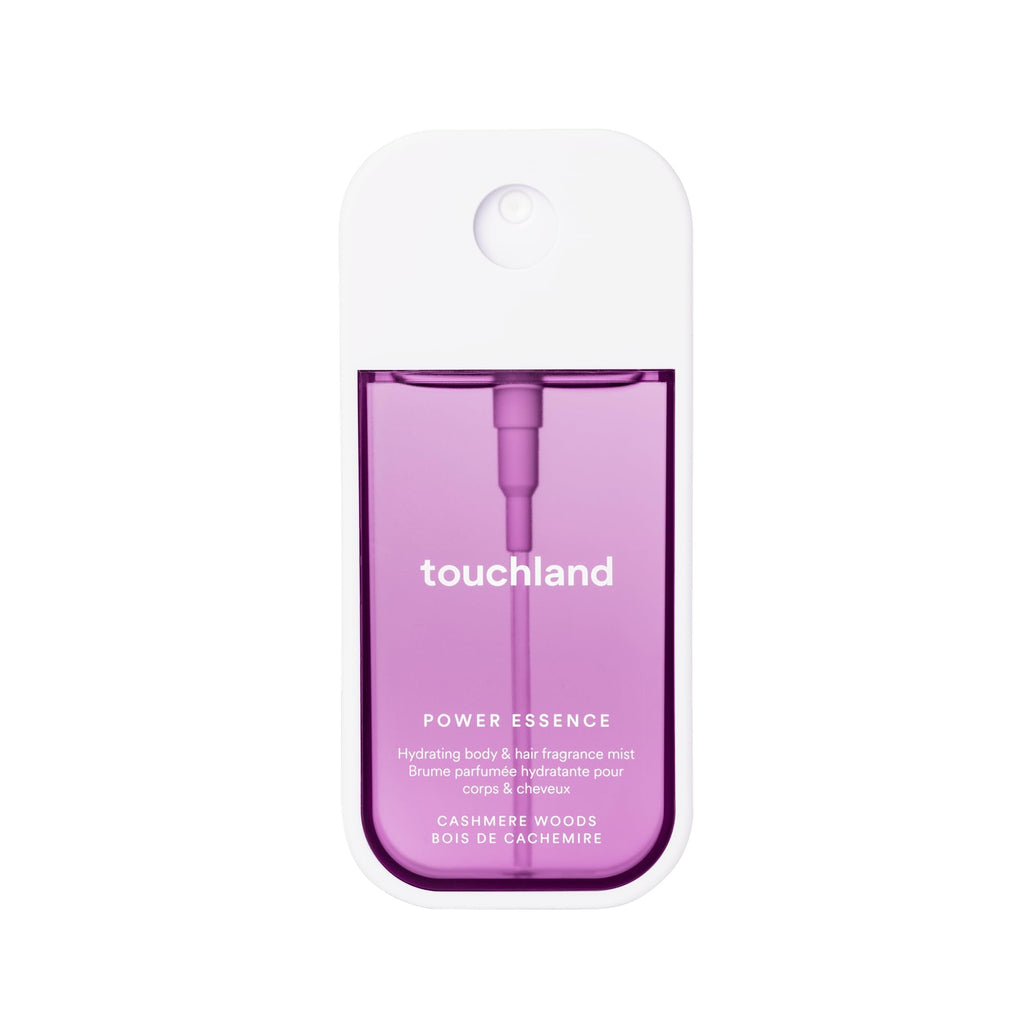 Touchland Hydrating Body & Hair Fragrance Mist – Cashmere Woods, 2 oz Travel Size