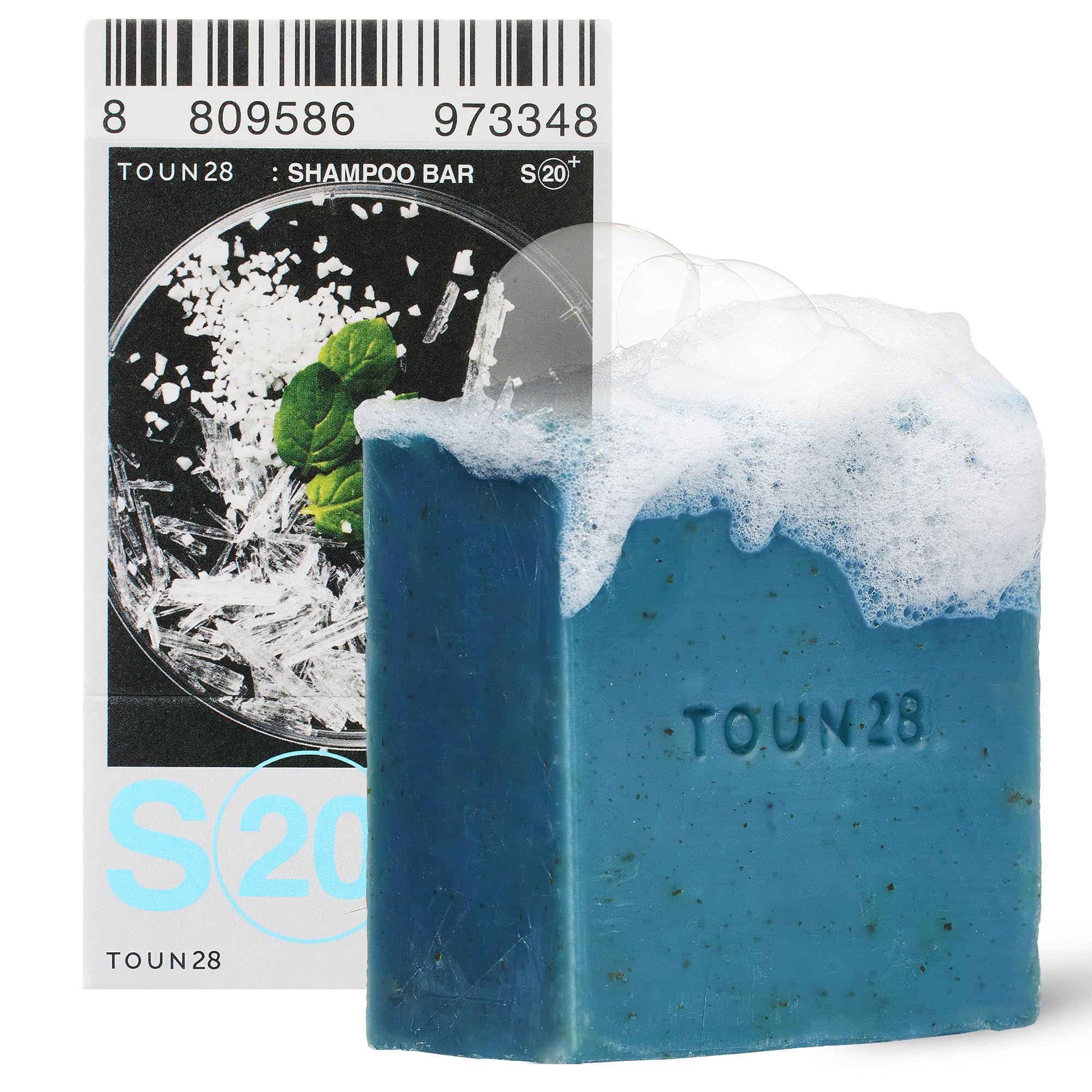 TOUN28 Anti-Dandruff Shampoo Bar – Centella Asiatica, Menthol, Sea Salt | Vegan & Cruelty-Free