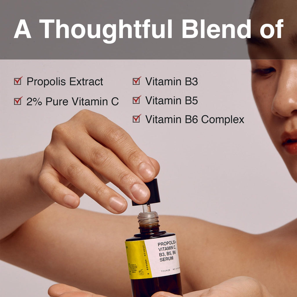 TOUN28 Propolis Vitamin C Serum 1.01 fl oz – Hydration, Radiance, Allergen-Free