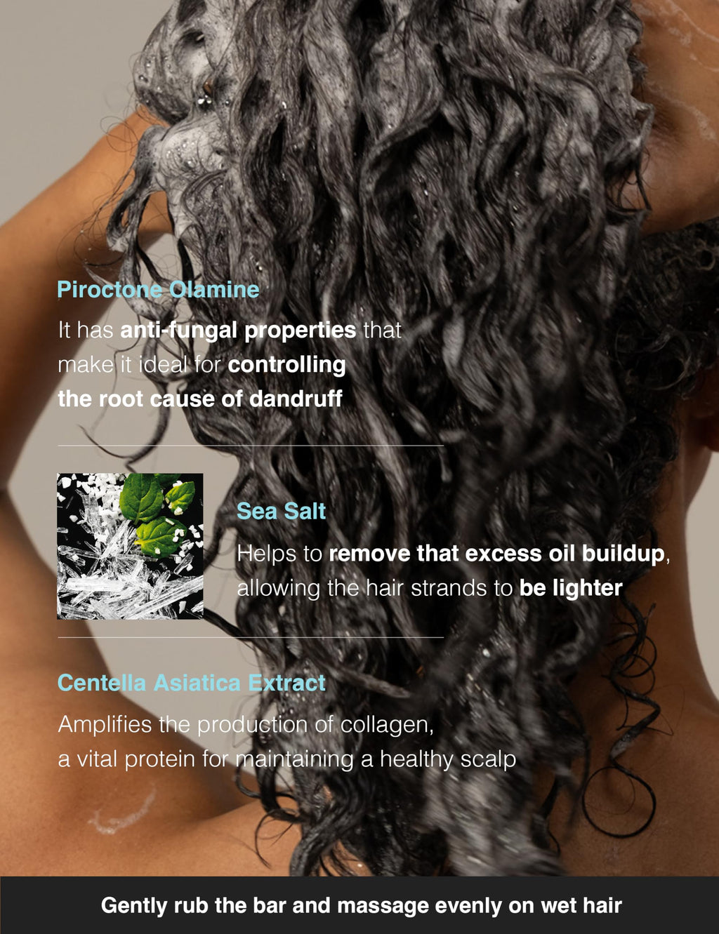 TOUN28 Anti-Dandruff Shampoo Bar – Centella Asiatica, Menthol, Sea Salt | Vegan & Cruelty-Free