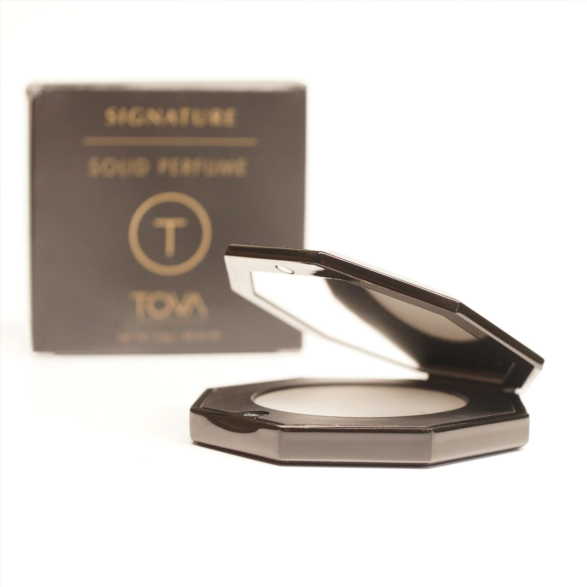 Tova Signature Solid Perfume Compact – Fresh Bergamot Jasmine Musk | USA-Made & Cruelty-Free | 2.4 g