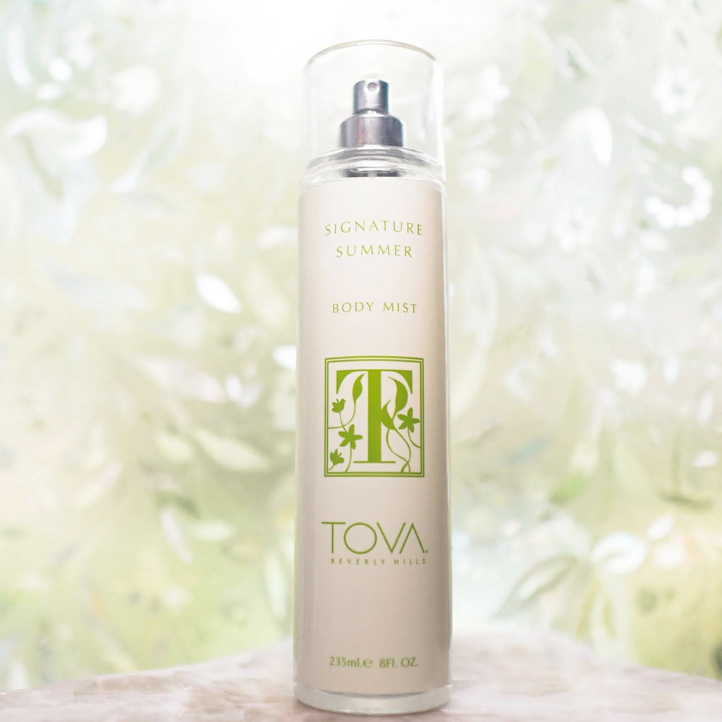 Tova Signature Summer Body Mist – Refreshing Fruity Floral Scent – Grapefruit, Calla Lily, Amethyst | USA-Made & Cruelty-Free – 8 oz