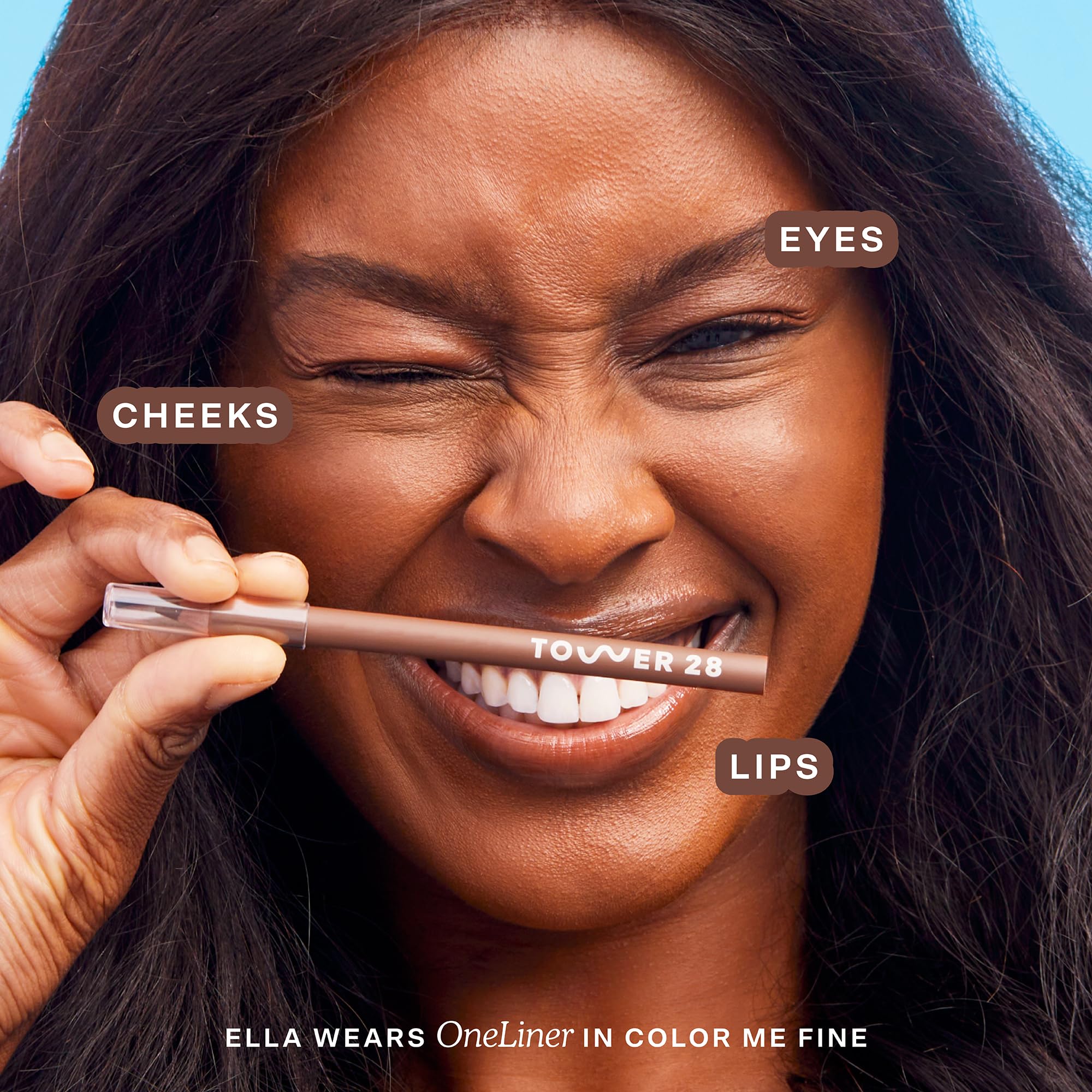 Tower 28 OneLiner: Multi-Use Lip Liner & Eyeliner for Sensitive Skin — Taupey Brown