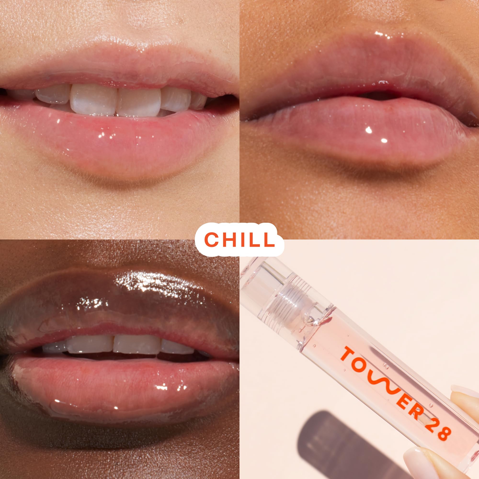 Tower 28 ShineOn Clear Lip Gloss Jelly – Hydrating Lip Balm & Gloss for Sensitive Lips