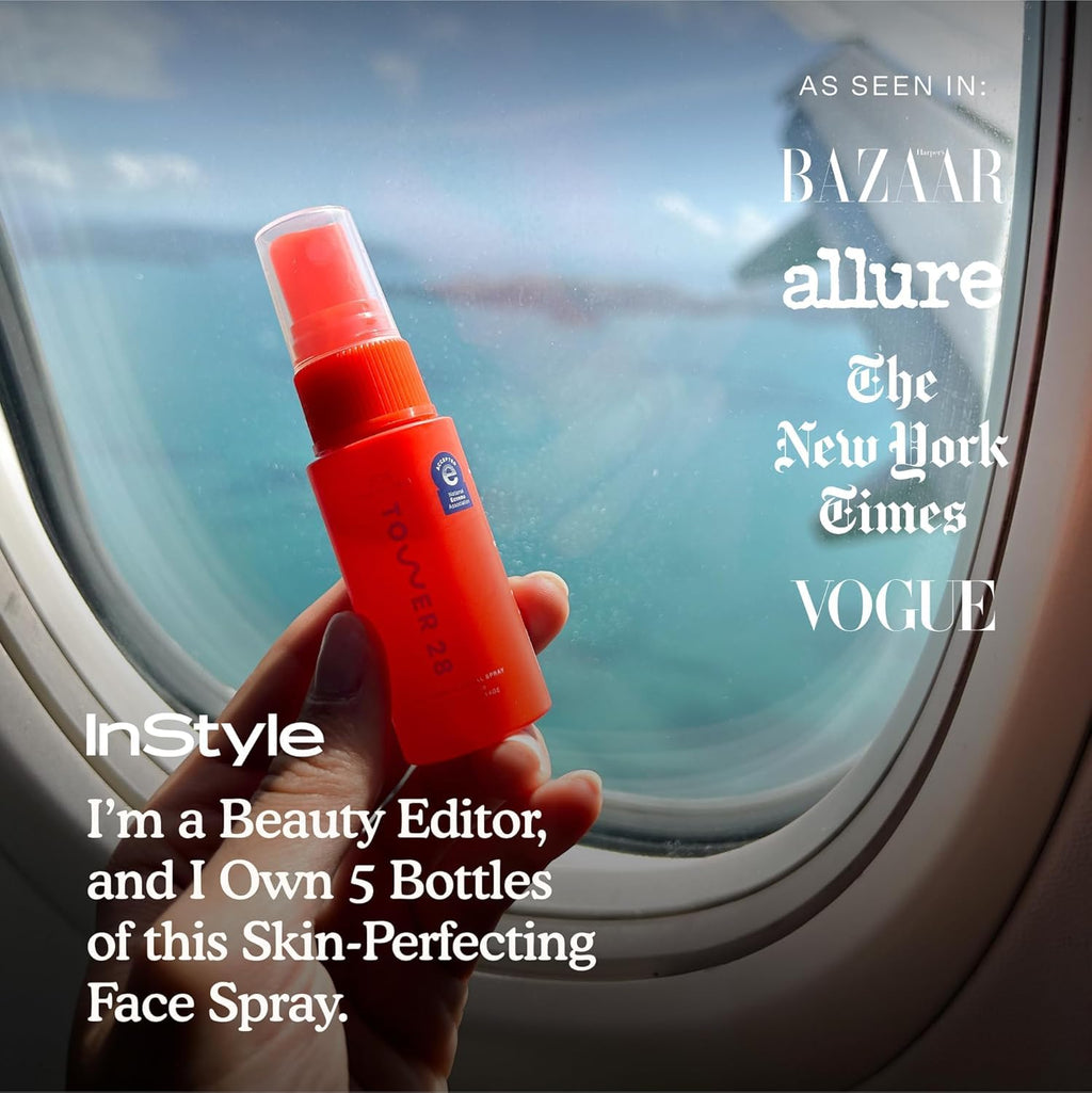 Tower 28 SOS Daily Rescue Facial Spray — Calms Irritation & Redness (Full + Travel Size Duo)