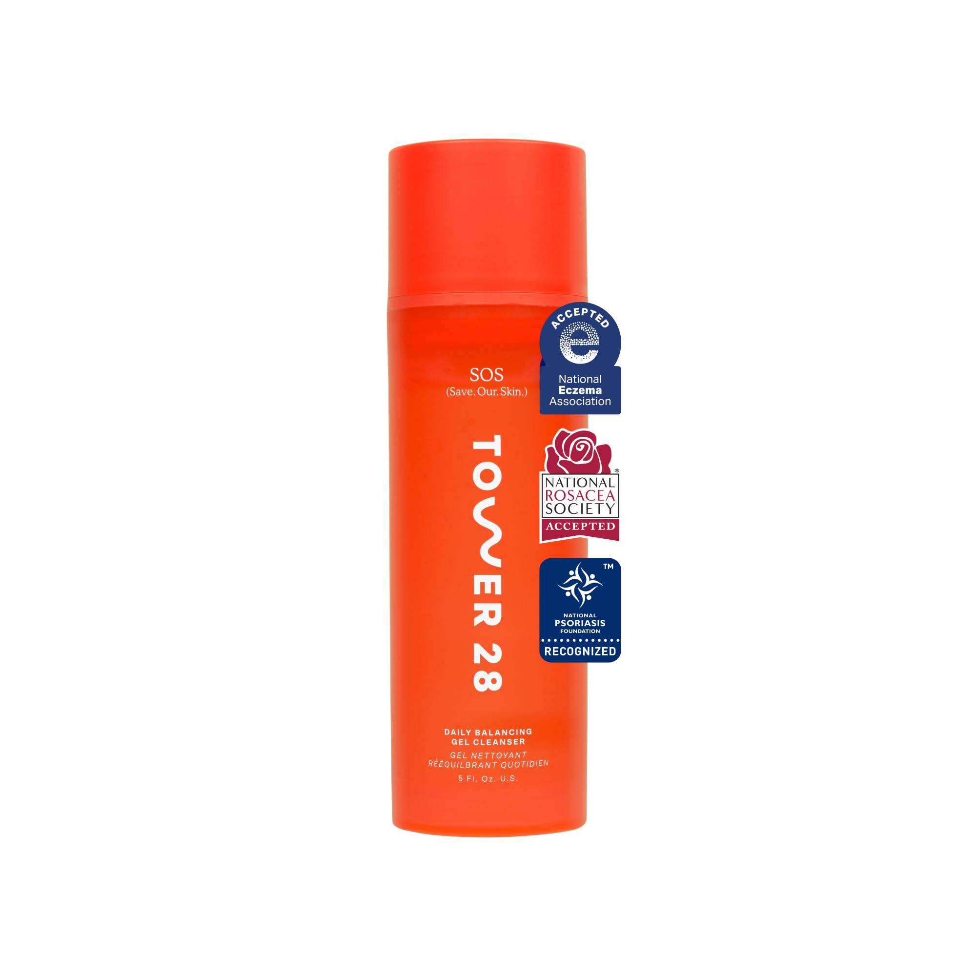 Tower 28 SOS Gel Facial Cleanser – Hydrating, Fragrance-Free Face Wash for Sensitive Skin