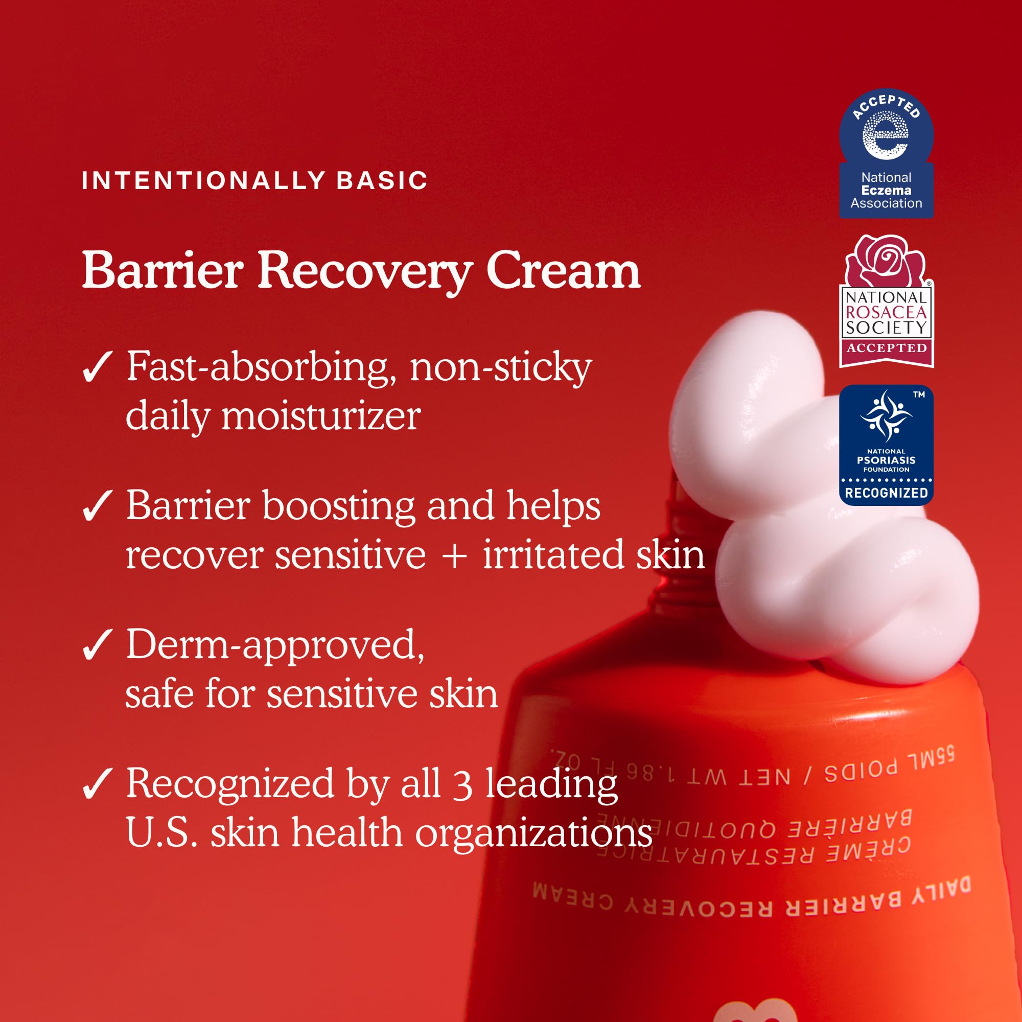 Tower 28 SOS Recovery Face Cream — Hydrating Moisturizer for Sensitive Skin with Hyaluronic Acid + Ceramides