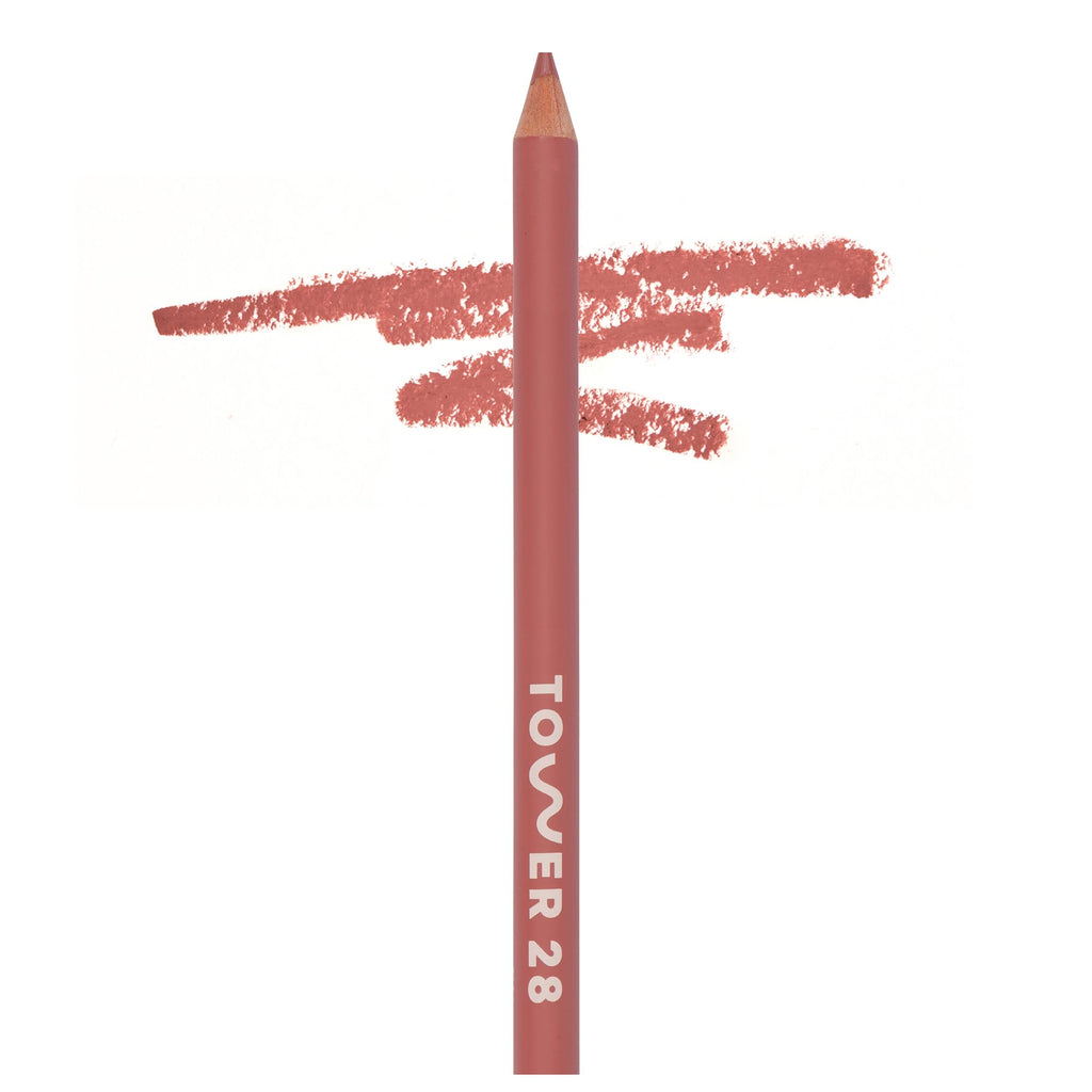 Tower 28 OneLiner Multi-Use Lip & Eye Pencil – Hydrating Vegan Formula with Shea Butter in Warm Rose