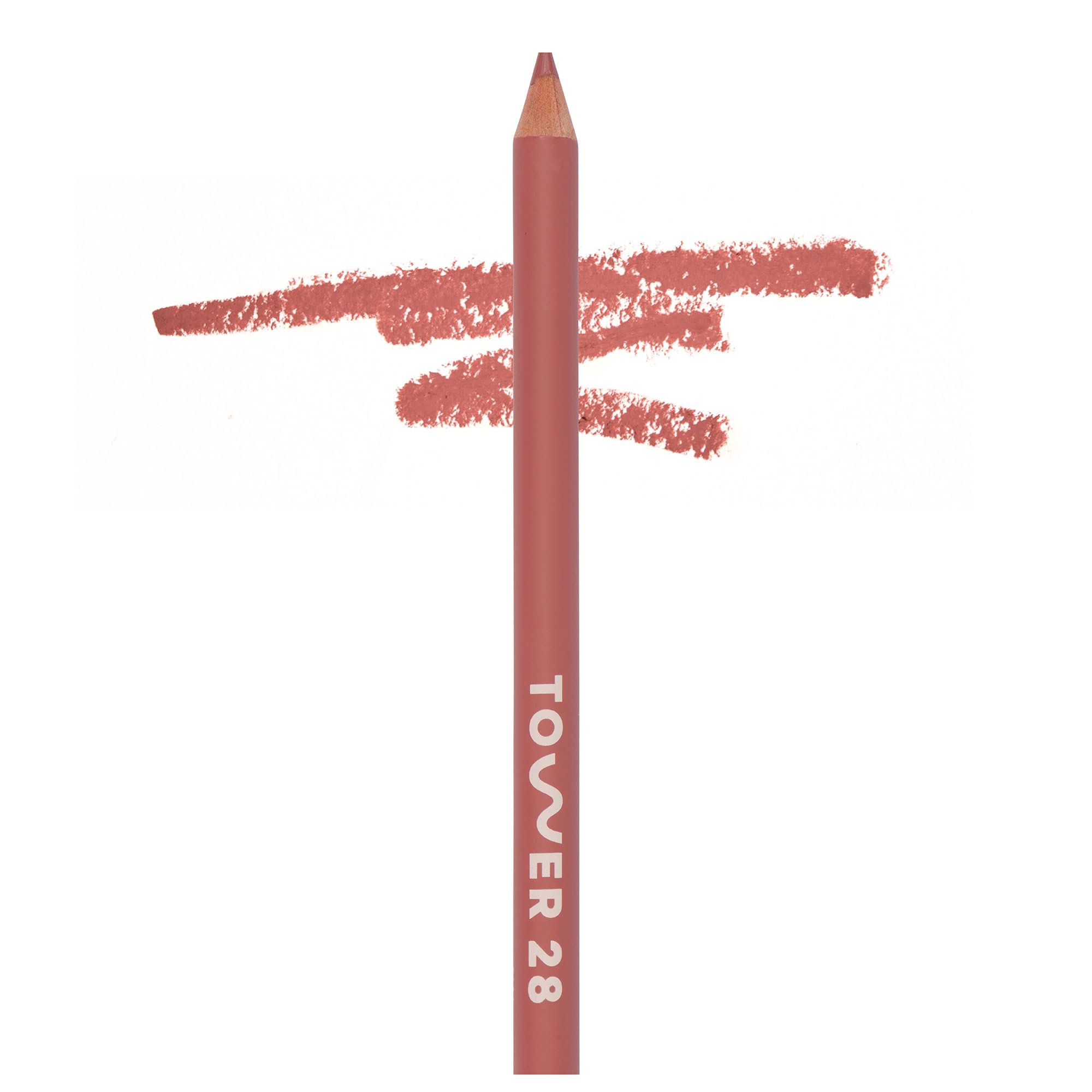Tower 28 OneLiner Multi-Use Lip & Eye Pencil – Hydrating Vegan Formula with Shea Butter in Warm Rose