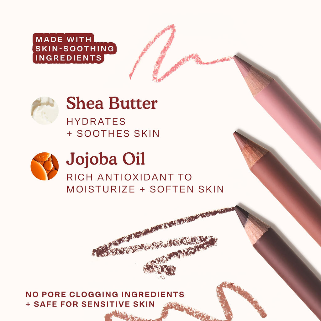 Tower 28 OneLiner Multi-Use Lip & Eye Pencil – Hydrating Vegan Formula with Shea Butter in Warm Rose