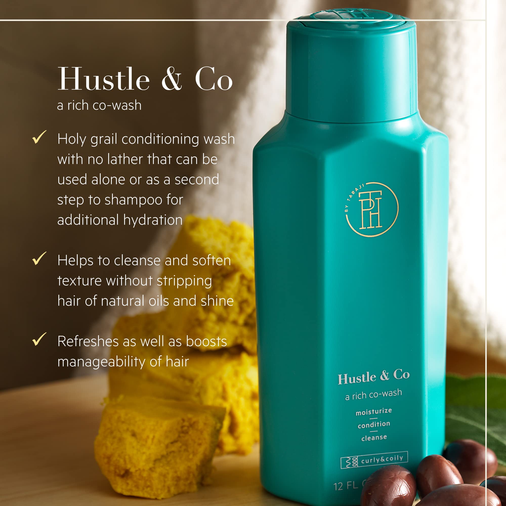 TPH by Taraji Hustle & Co Hydrating Co-Wash with Olive Oil, Shea Butter & Sage