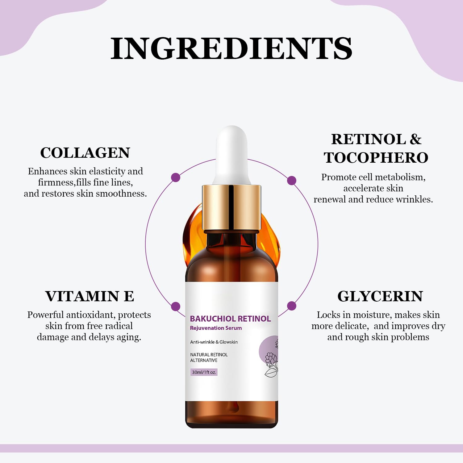 Traboto Venature Bakuchiol Retinol Serum – Korean Face Serum for Wrinkles (2 Pcs)