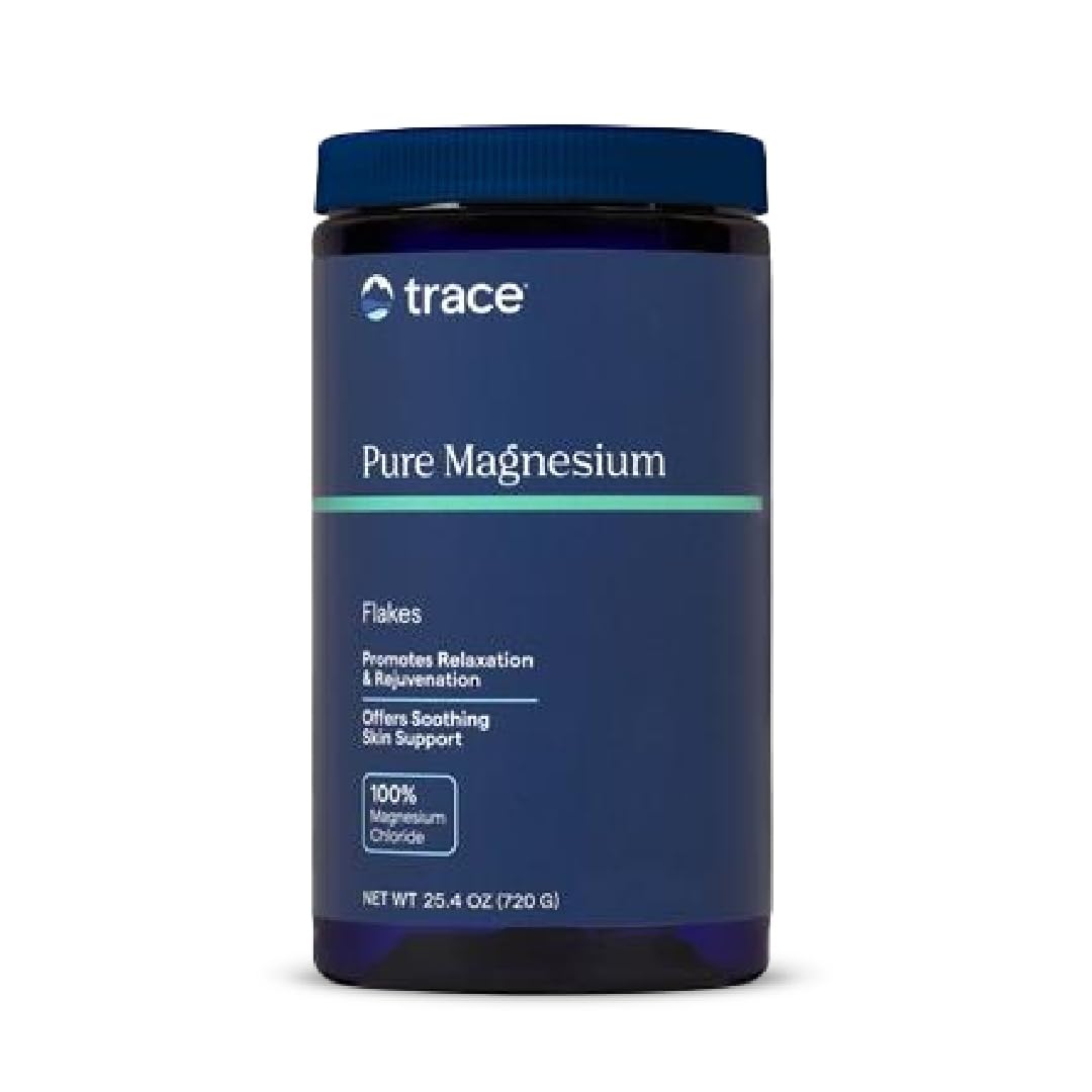 Trace Minerals Magnesium Flakes - Soothing Magnesium Bath Flakes for Soft Skin, Relaxation & Sleep Support | 25.4 oz