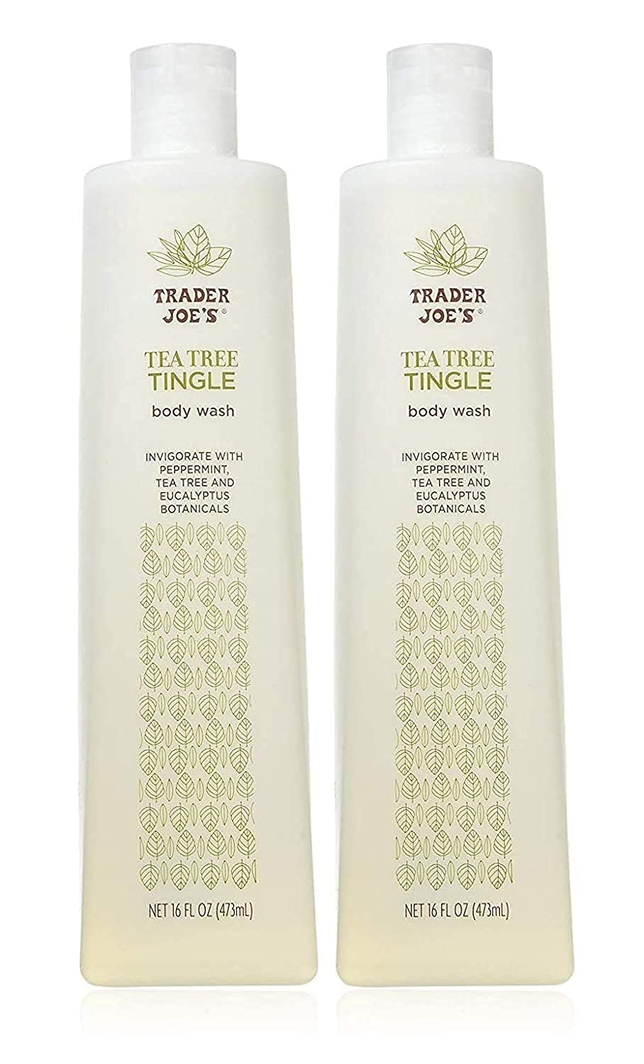 Trader Joe's Tea Tree Tingle Body Wash – Peppermint & Eucalyptus, 2 Pack, Cruelty-Free