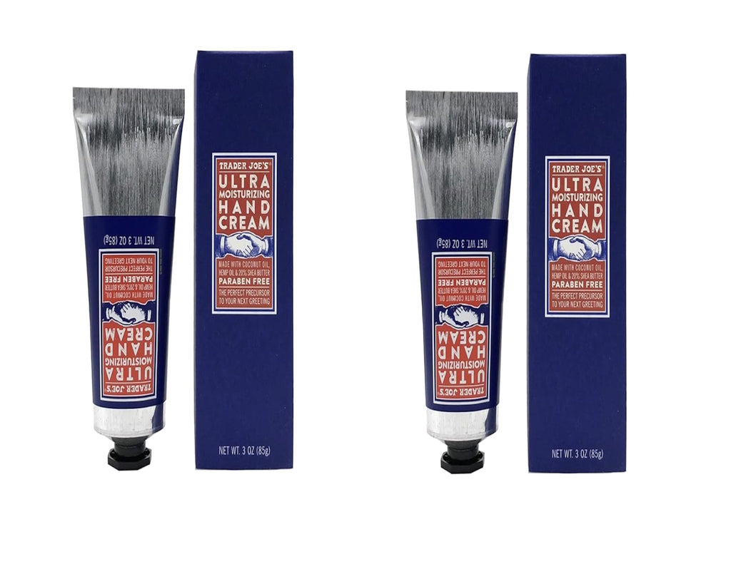 Trader Joe's Ultra Moisturizing Hand Cream 2-Pack – 20% Shea Butter, Hemp Seed & Coconut Oil