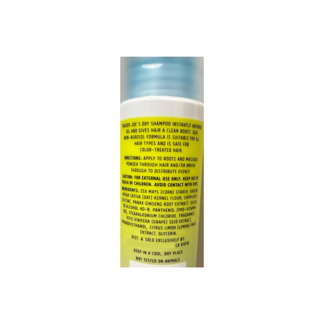 Trader Js Dry Shampoo – Non-Aerosol with Pro-Vitamin B5, 1.35 oz (38 g), 2-Pack