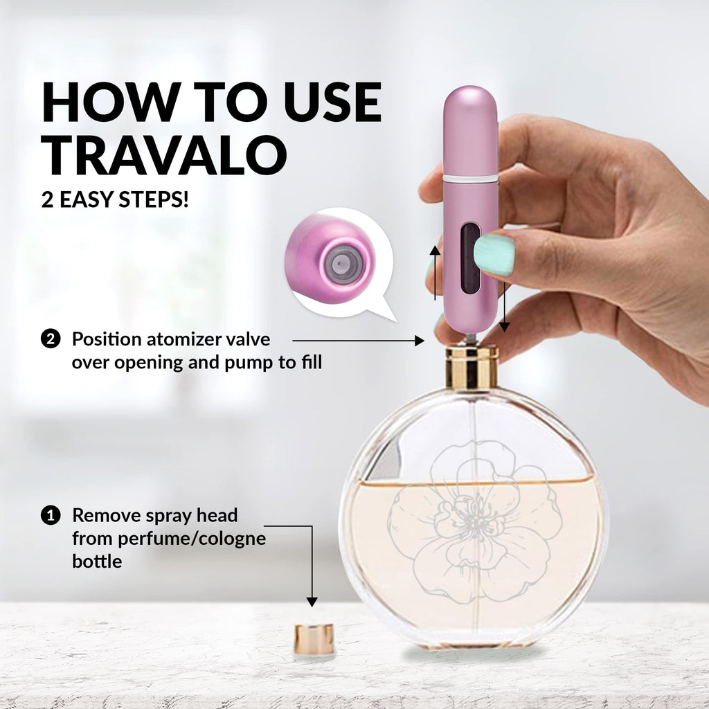Travalo LUX Perfume Atomizer – Leak-Proof, TSA Approved, Refillable & Portable 0.17oz