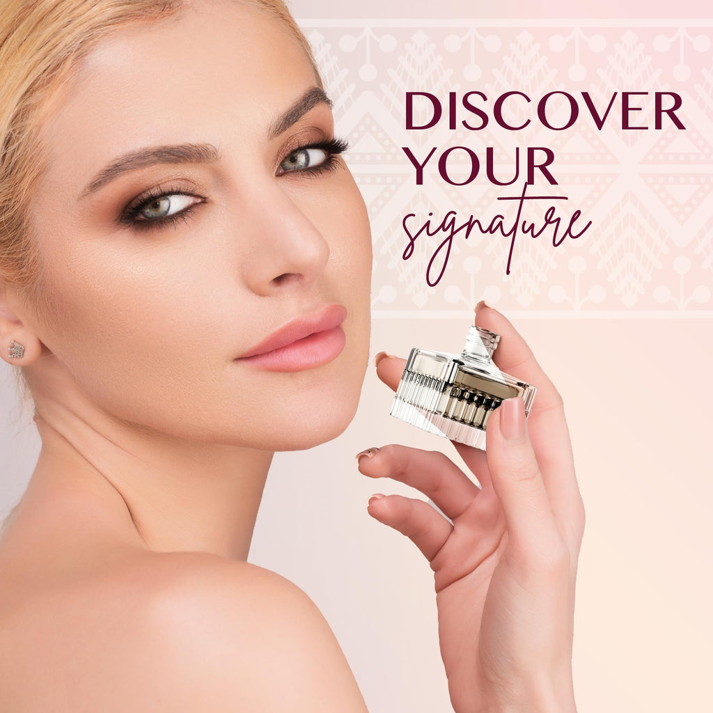 Scent Town Mini Perfumes for Women (Set of 5) – Designer Samples + Empty Refillable Atomizer in Gift Box
