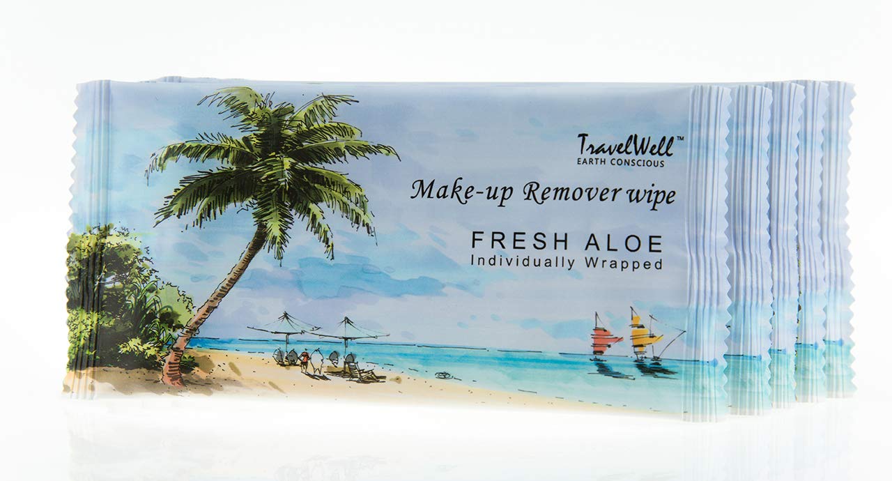 Travelwell Non-Woven Makeup Remover Wipes – Aloe Infused, Alcohol Free, Bulk Pack 500