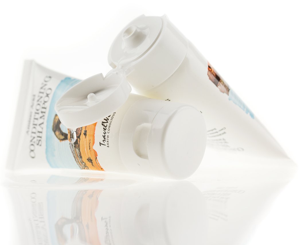 Travel Well 2-in-1 Shampoo & Conditioner Set – Sulfate-Free Coconut, 1 oz Tubes (Pack of 200)