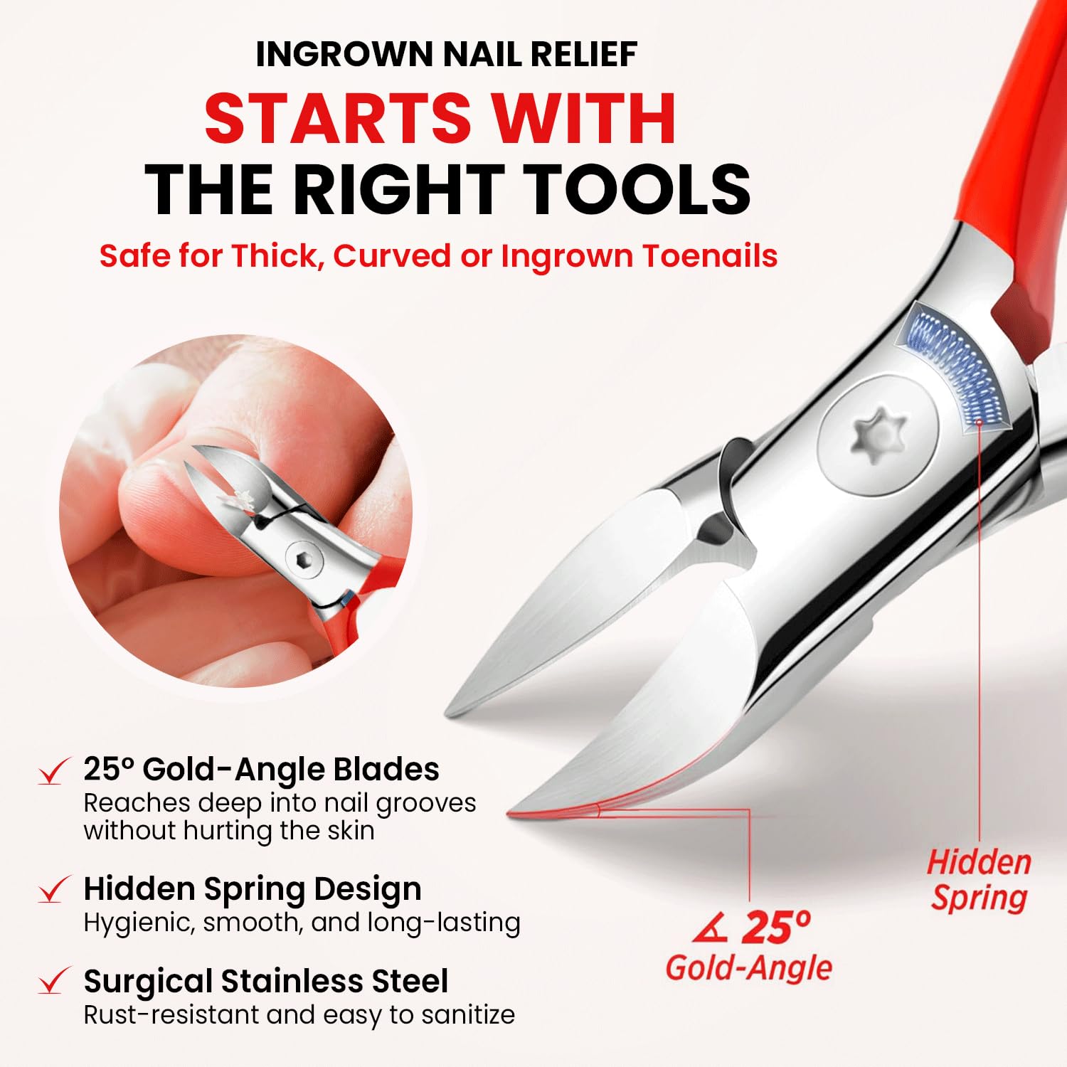 Treatonic Ingrown Toenail Treatment Kit – Nail Softening Drops & Precision Clippers for Home Care