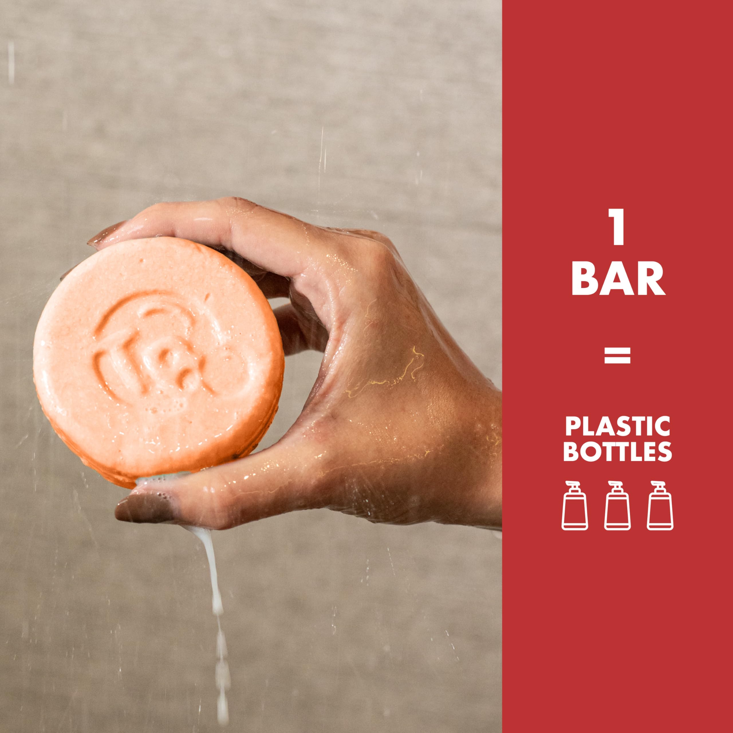 Tree Bottle Hyaluronic Acid Shampoo Bar – Tomato & Red Algae Extract, Hydration & Strength, USA Made
