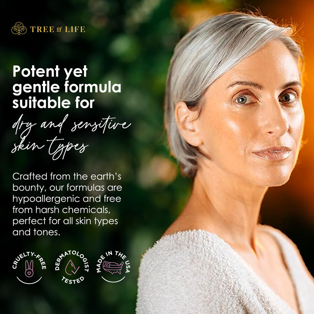 Tree of Life Beauty Retinol Serum with Hyaluronic Acid – Skin Smoothing Face Oil (2 x 2 oz)