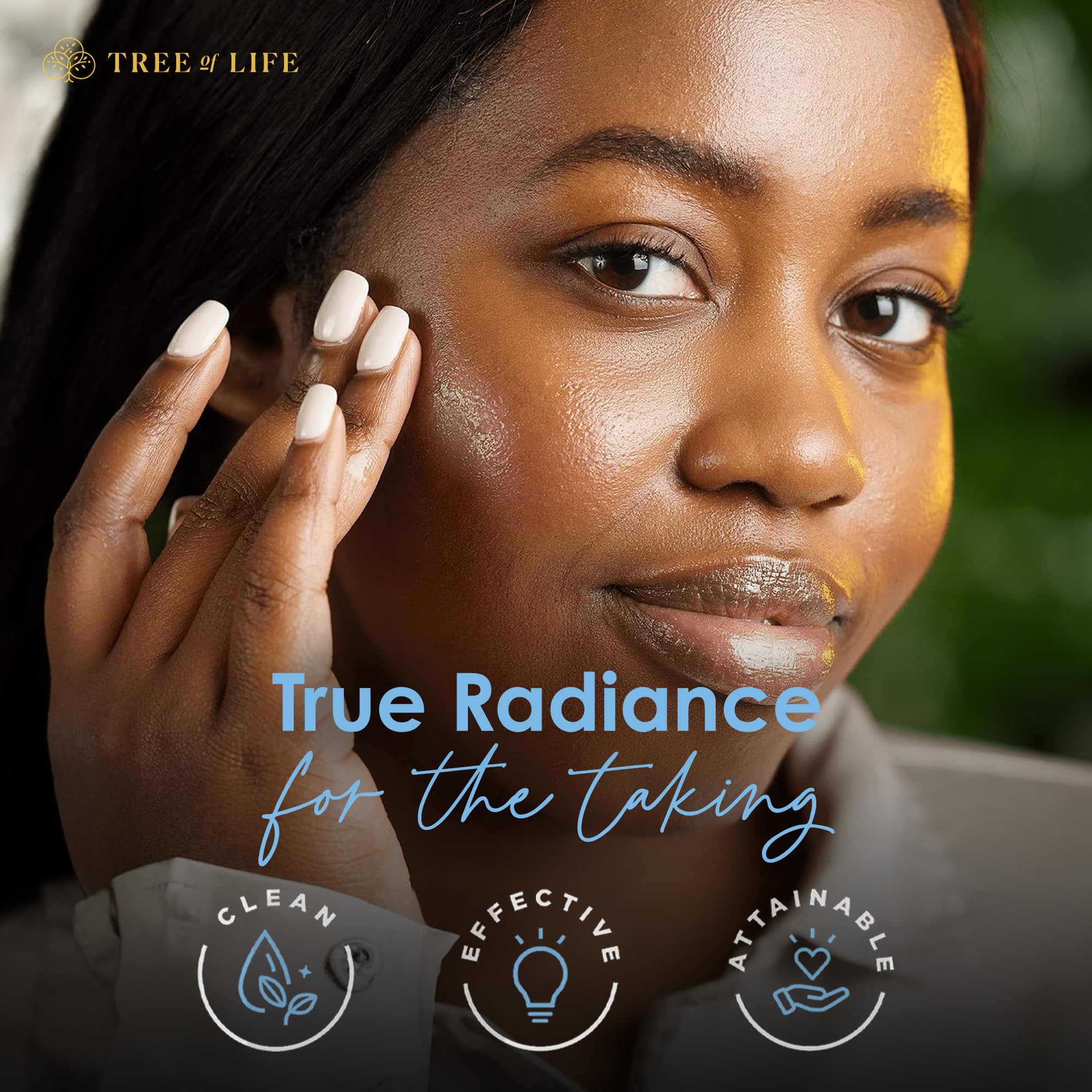 Tree of Life Beauty Hyaluronic Acid Serum – Hydration & Brightening for Dry/Sensitive Skin | 2 Fl Oz x2