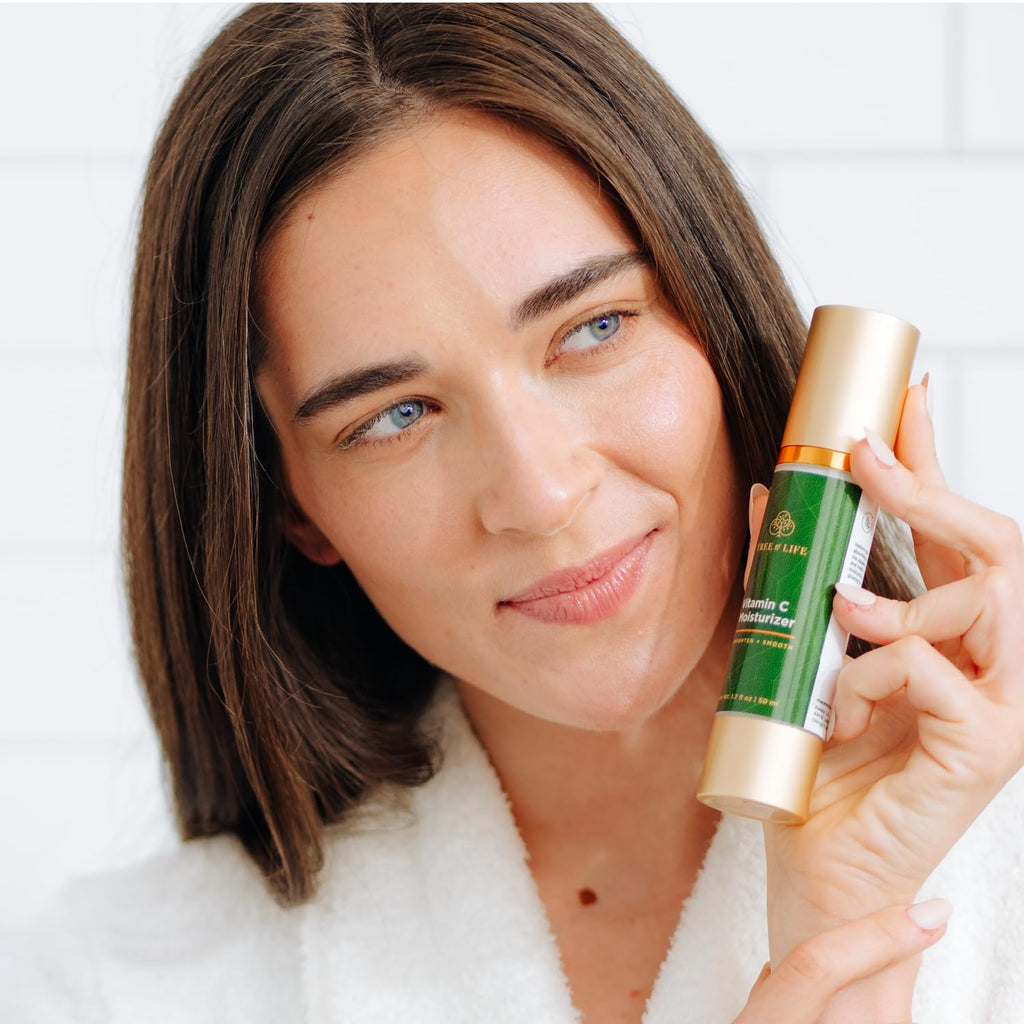 Tree of Life Beauty Moisturizer – Hydrating Anti-Aging with Vitamin C, Non-Greasy, 1.7 oz