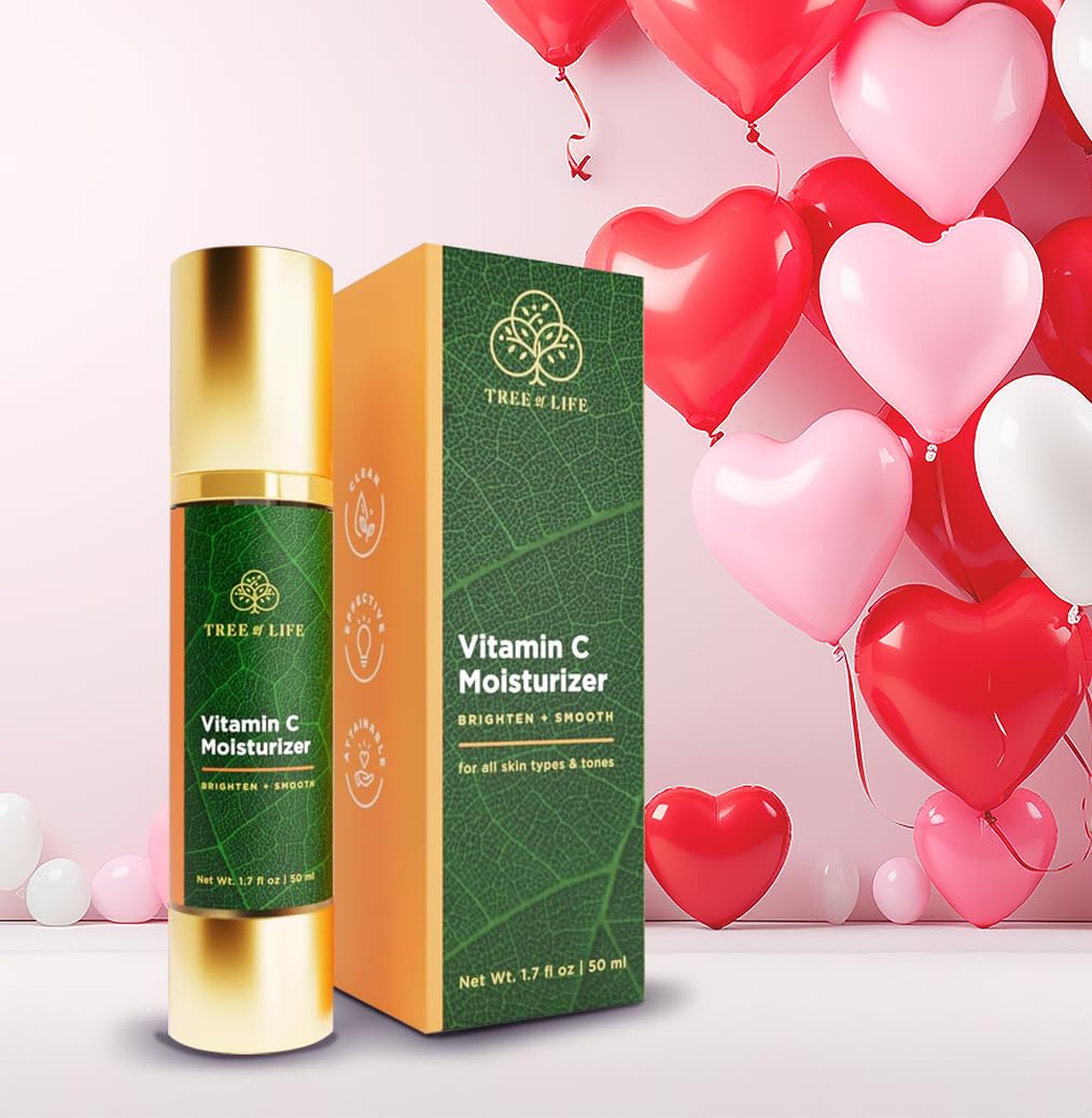 Tree of Life Beauty Moisturizer – Hydrating Anti-Aging with Vitamin C, Non-Greasy, 1.7 oz
