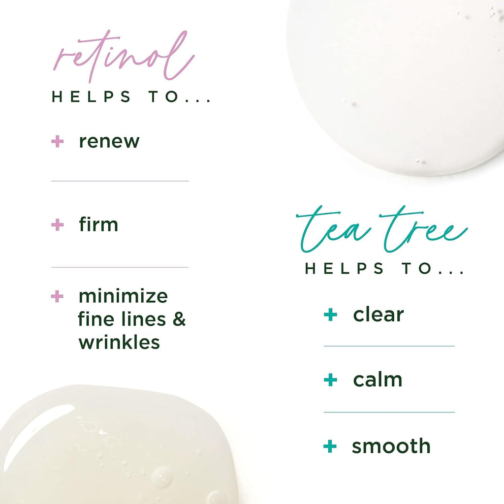 Tree of Life Facial Serum Duo – Hydrating Anti-Aging Serums with Tea Tree & Retinol (2 x 1oz)