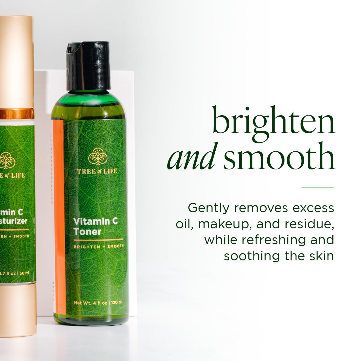 Tree of Life Beauty Vitamin C Brightening Toner — Gentle Deep Cleansing with Organic Aloe (4 oz)