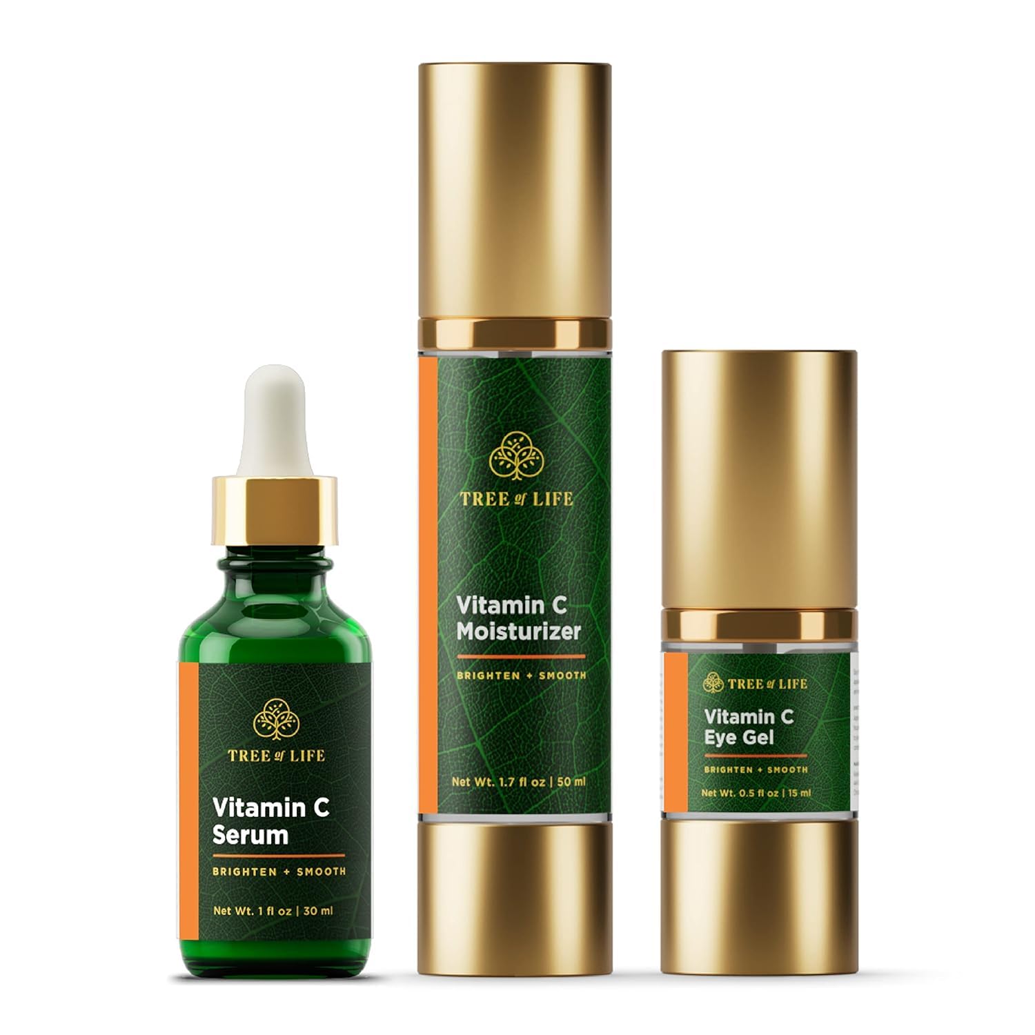 Tree of Life Beauty Ultimate Vitamin C Skin Care Set – Brightening & Hydration Pro Pack