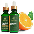 Tree of Life Beauty Vitamin C Skin Care Set | Hyaluronic Acid & Vitamin E for Dry & Sensitive Skin | 2 x 1 oz