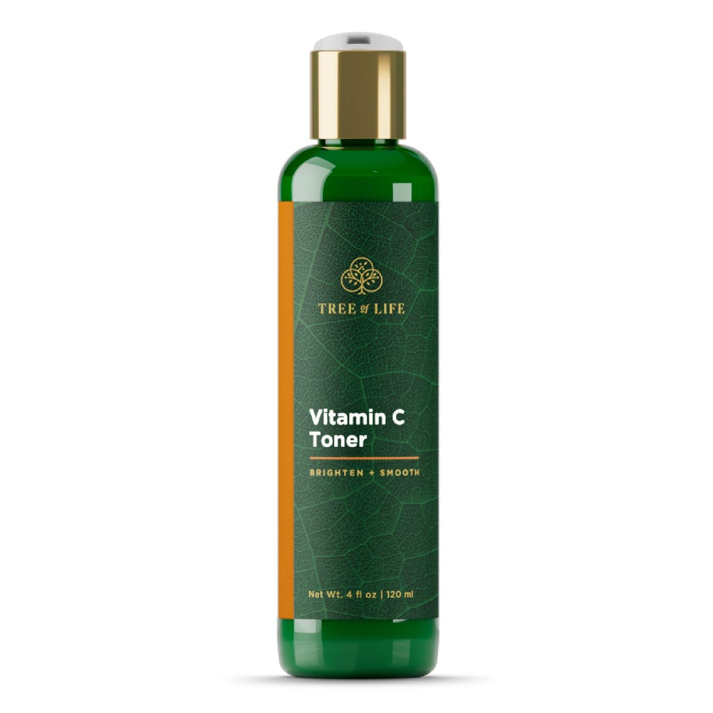 Tree of Life Beauty Vitamin C Brightening Toner — Gentle Deep Cleansing with Organic Aloe (4 oz)