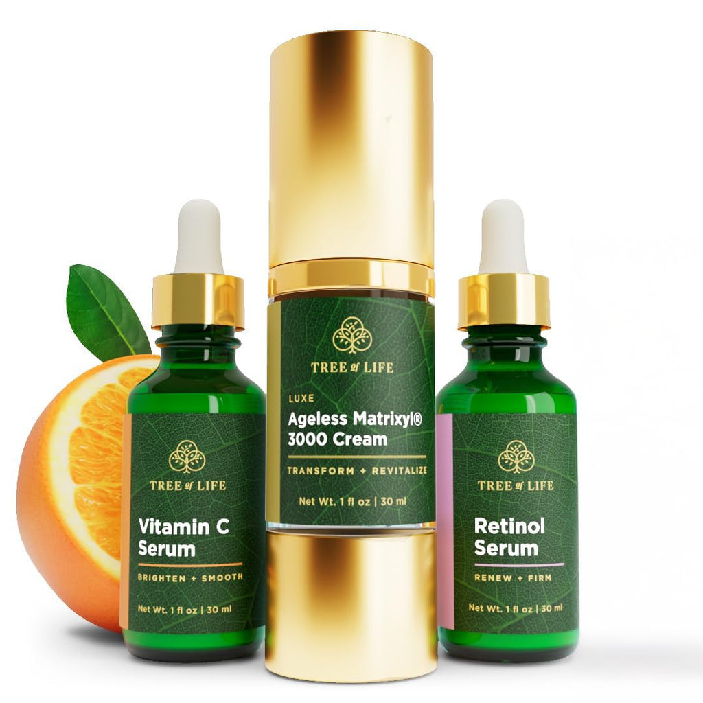 Tree of Life Beauty Ultimate Skin Care Set | Brightening, Firming & Hydrating 3-Pack