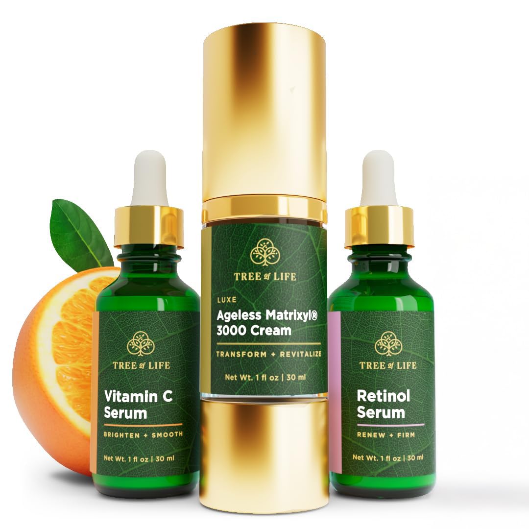 Tree of Life Beauty Ultimate Skin Care Set | Brightening, Firming & Hydrating 3-Pack
