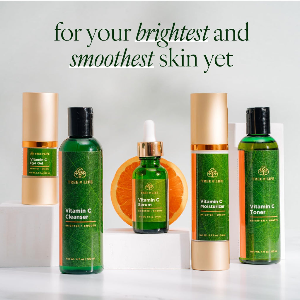 Tree of Life Beauty Ultimate Vitamin C 5-Pack Skin Care Set - Brightening, Firming & Hydrating
