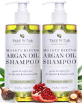 Tree to Tub Fragrance Free Shampoo for Dry & Sensitive Scalp – Unscented Hydration with Argan Oil
