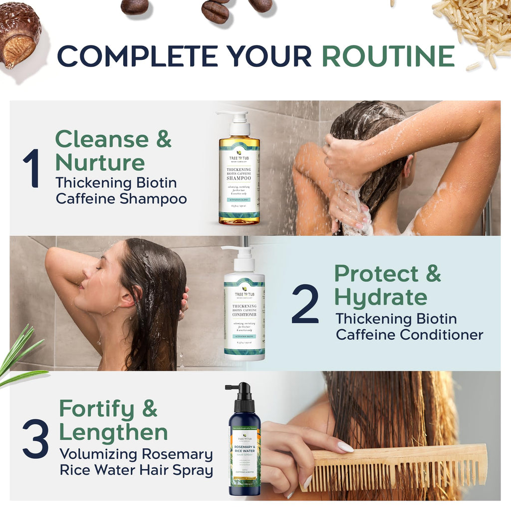 Tree To Tub Rosemary Water Spray for Hair Growth – Fermented Rice Water with Rosemary