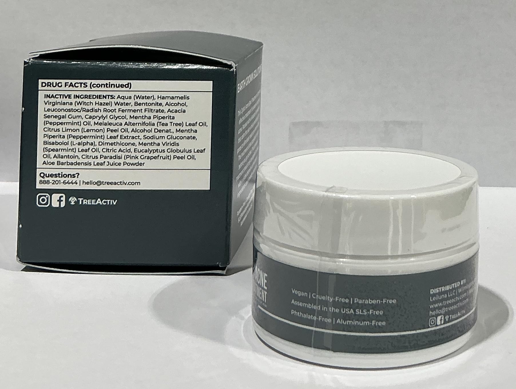 TreeActiv Cystic Acne Spot Treatment — Overnight Sulfur & Bentonite Clay (2-Pack)