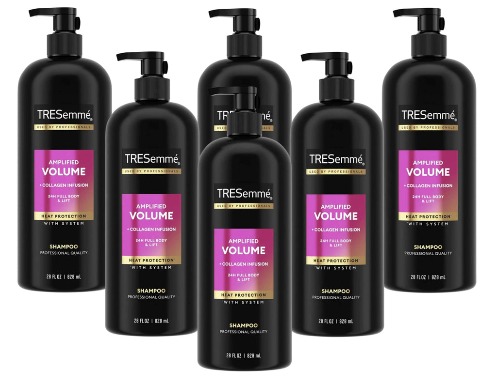 TRESemmé 24 Hour Body Shampoo – Pack of 6, 28 oz | Volumizing Daily Shampoo