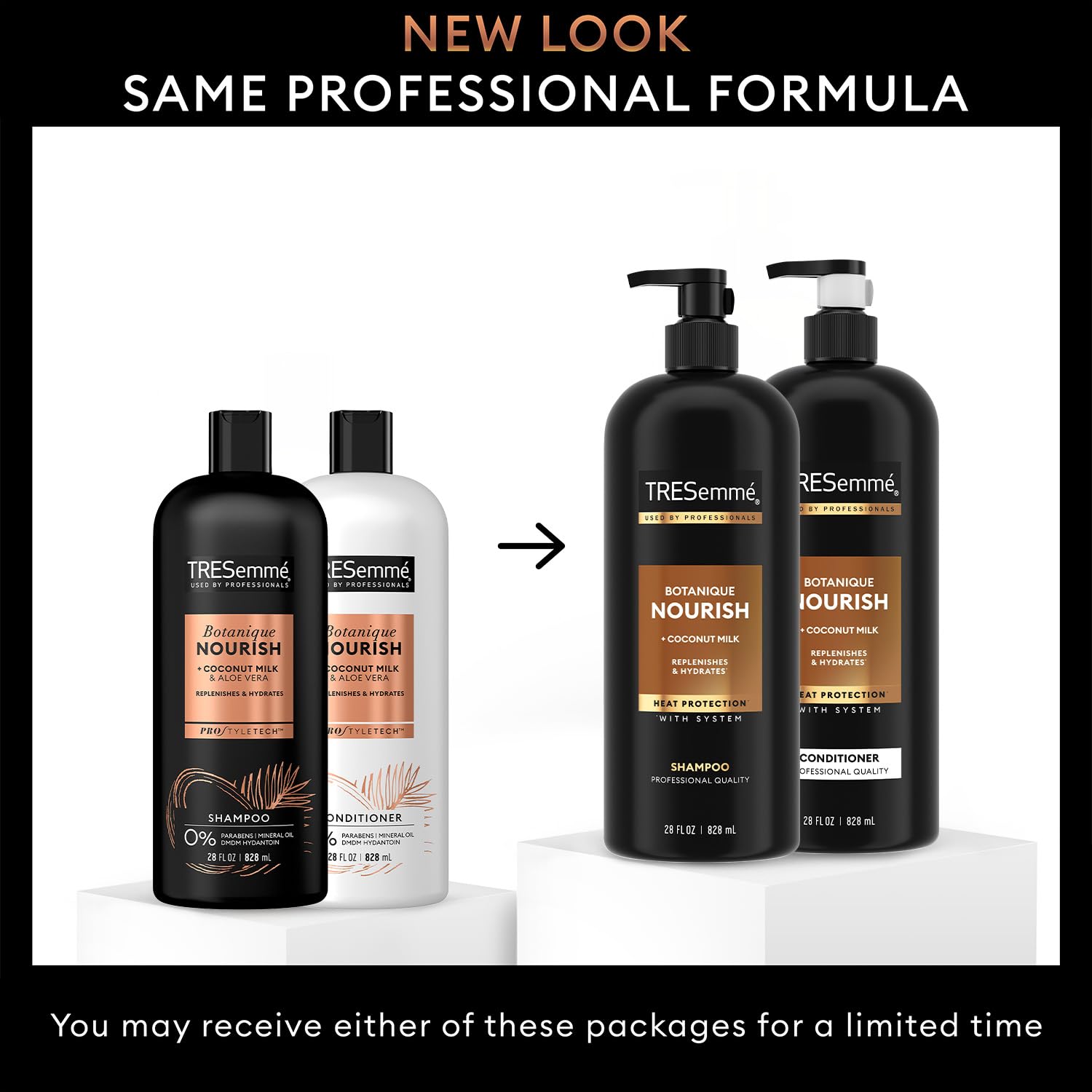 TRESemmé Botanique Nourish Shampoo & Conditioner Set – Anti-Frizz with Coconut Milk & Aloe Vera