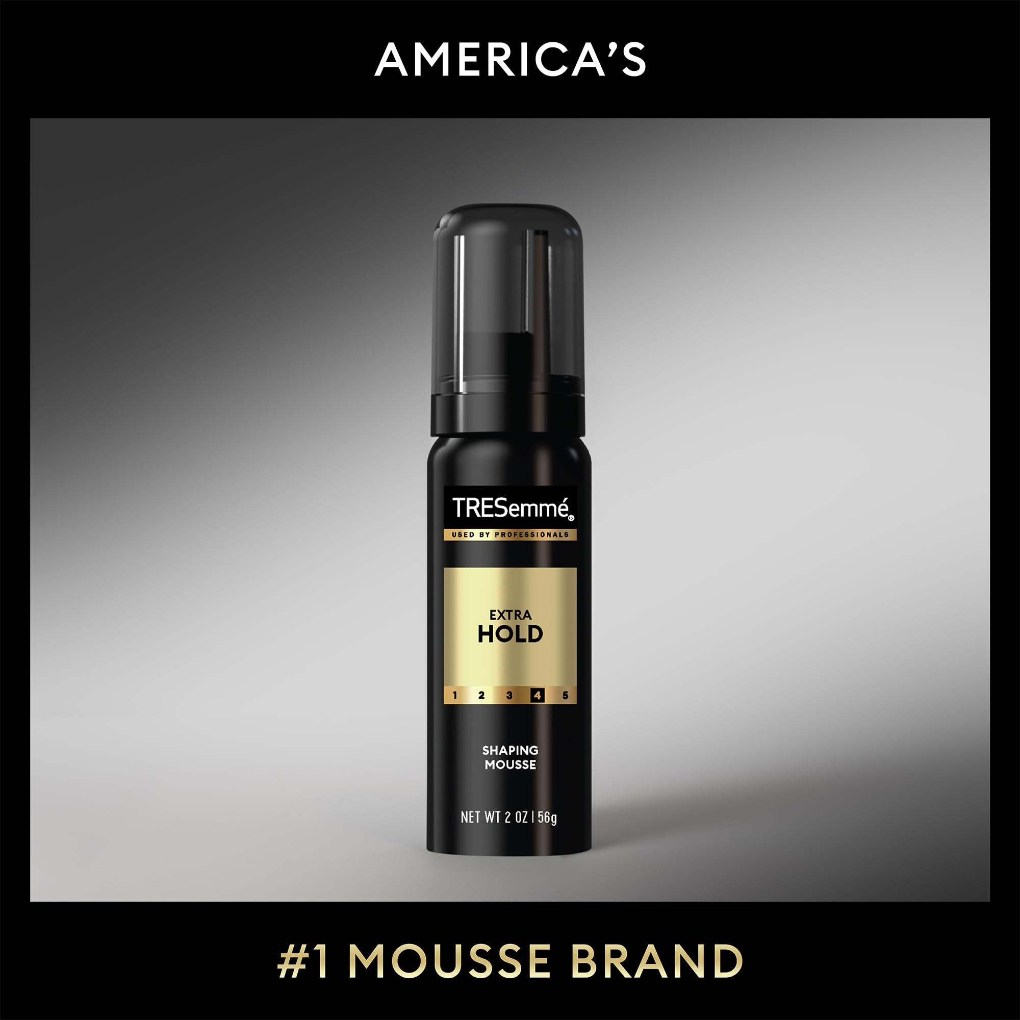 TRESemmé Shaping Mousse Travel-Size Extra Hold 12-Pack – Moisturizing Hair Mousse for Sculpting, 24H Frizz Control, 2 oz Each