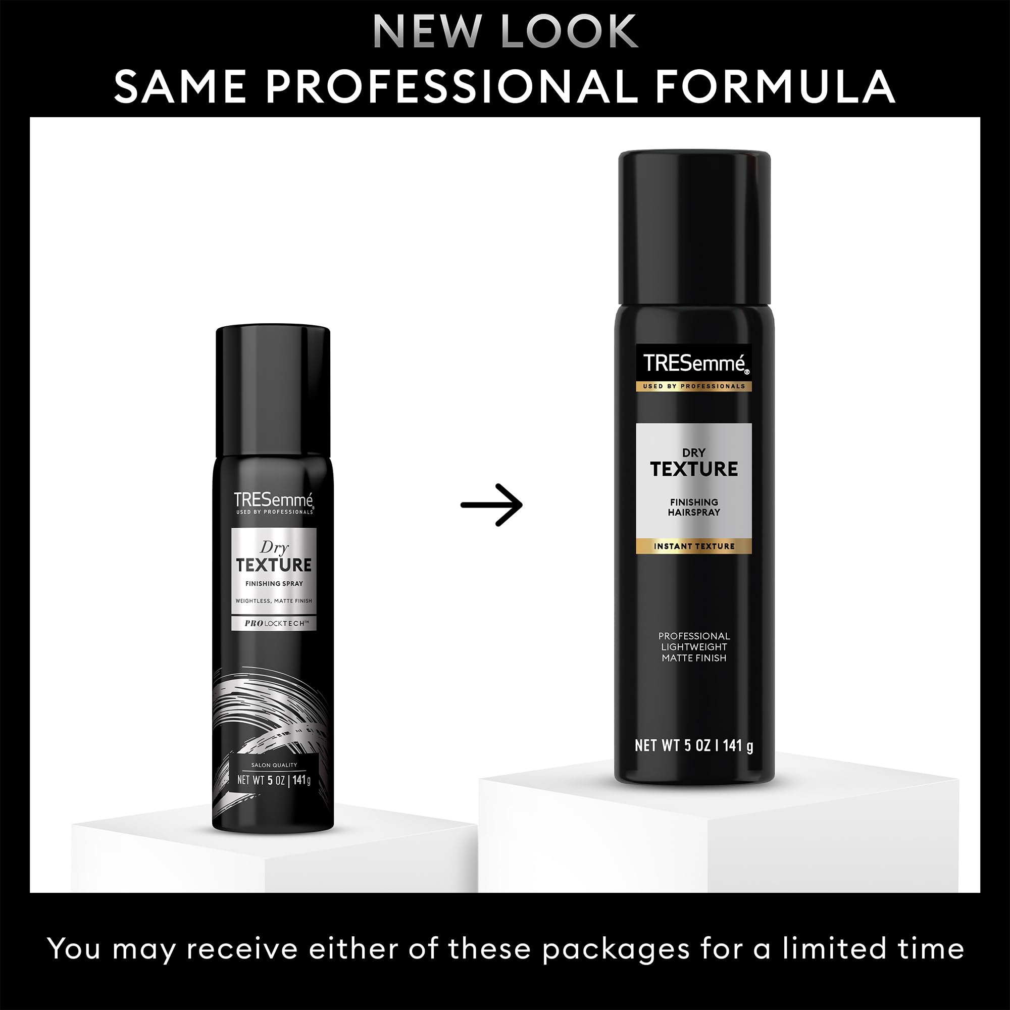 TRESemmé Dry Texture Finishing Spray – Matte Finish, Texture & Volume, 24H Humidity & Frizz Control, 6-Pack (5 oz Each)