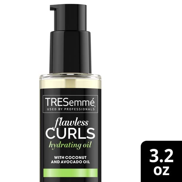 TRESemmé Flawless Curls Hydrating Oil – Lightweight Curl Definer (3.20 Fl Oz)