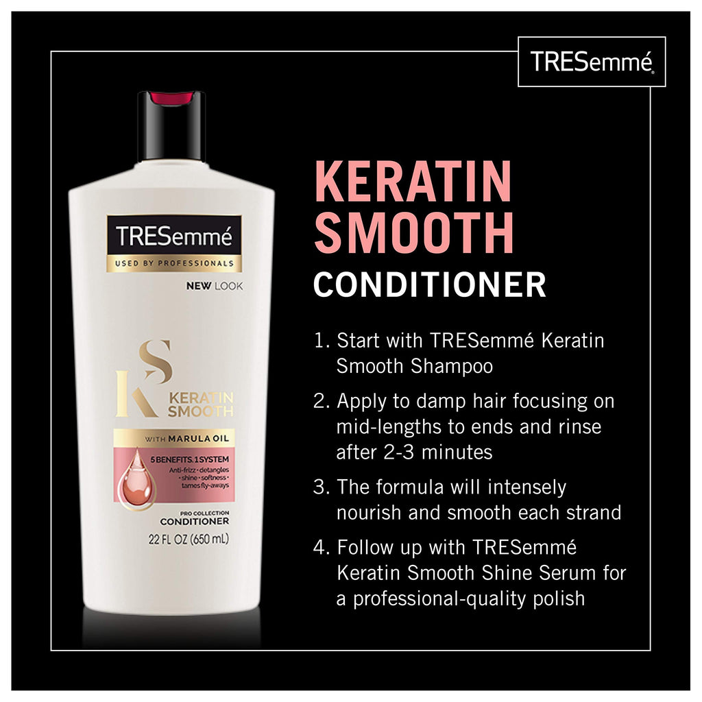TRESemmé Keratin Smooth Shampoo with Marula Oil – 22 oz