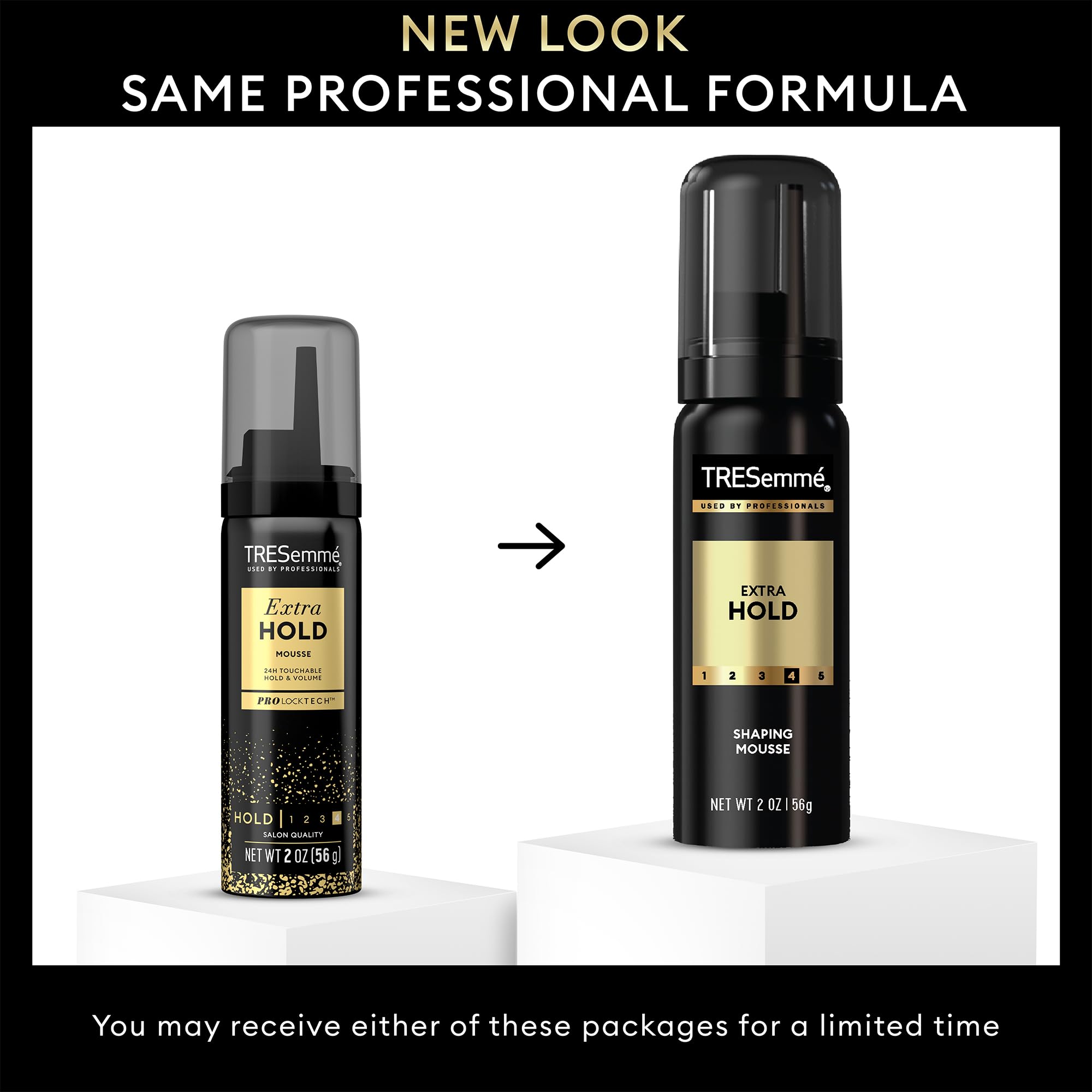 TRESemmé Shaping Mousse Travel-Size Extra Hold 12-Pack – Moisturizing Hair Mousse for Sculpting, 24H Frizz Control, 2 oz Each