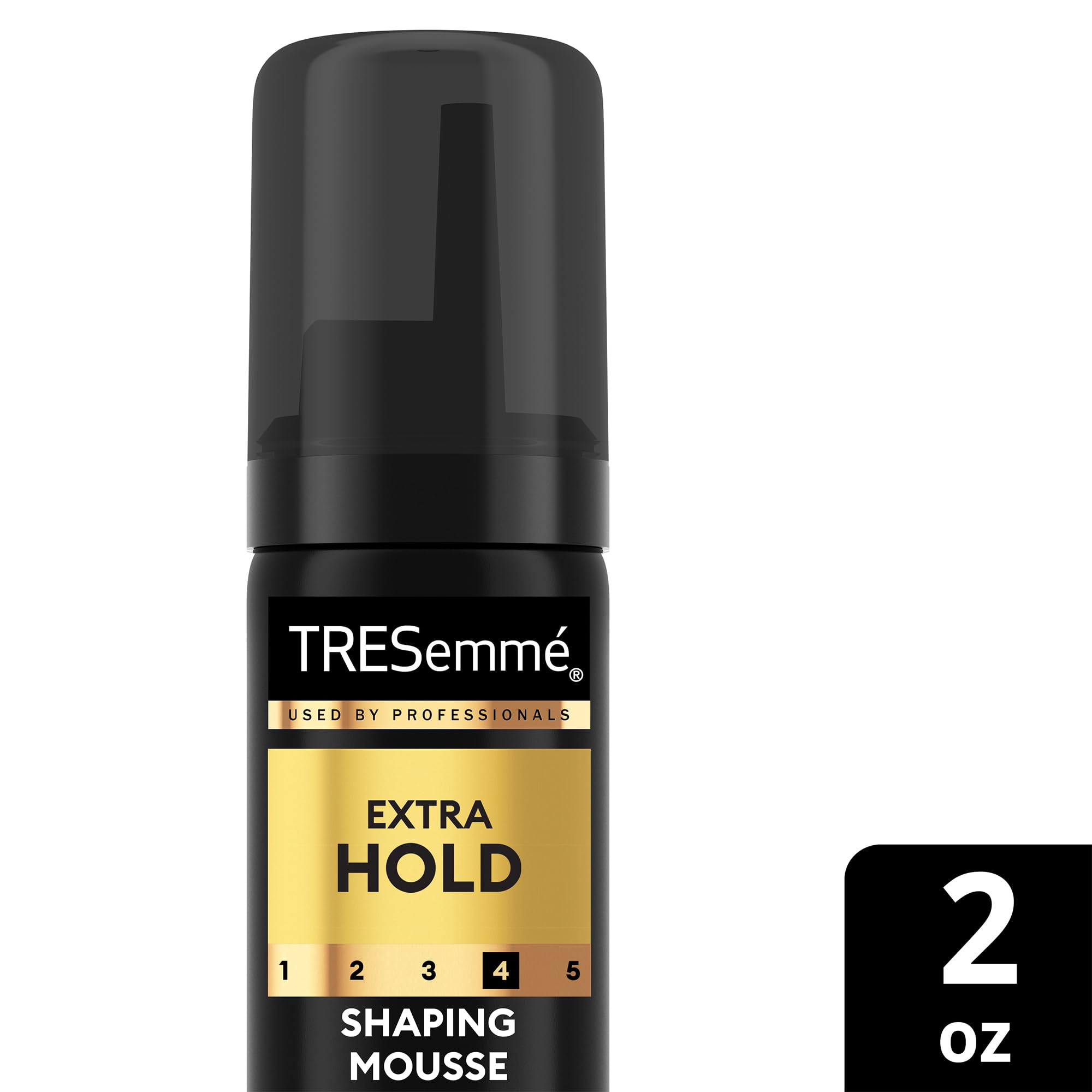 TRESemmé Shaping Mousse Travel-Size Extra Hold 12-Pack – Moisturizing Hair Mousse for Sculpting, 24H Frizz Control, 2 oz Each