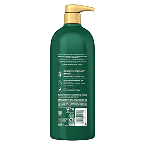 TRESemmé Pro Infusion Fluid Smooth Shampoo – Cruelty-Free, Sulfate-Free with Coconut Droplets & Plant Protein, 33.8oz